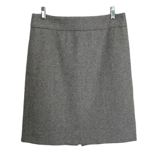 J. Crew Grey Wool Blend Fully Lined Skirt Size 4